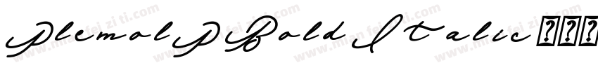 PlemolP Bold Italic字体转换